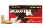 FEDERAL AMERICAN EAGLE 45 ACP 230GR FMJ AMMO 100RDS