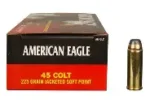 FEDERAL AMERICAN EAGLE 45 COLT 225GR JSP AMMO 20CT