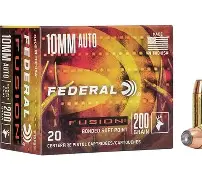 FEDERAL FUSION 10MM ACP 200GR AMMO 20RDS