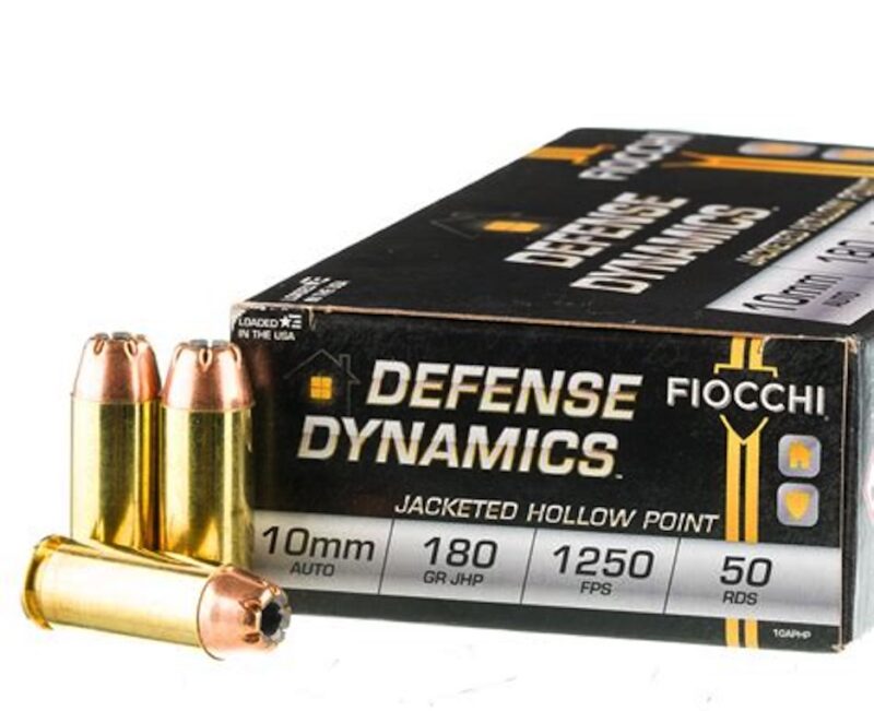 FIOCCHI 10MM 180GR JHP AMMO 50CT