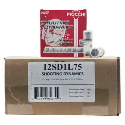FIOCCHI 12GA 2-3/4" 1OZ 1170 #7.5-Case