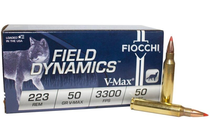 FIOCCHI 223 REM 50GR HORNADY V-MAX 50CT