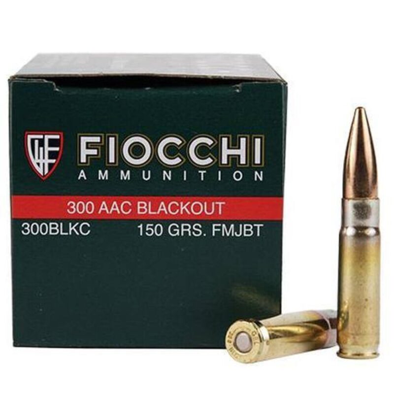 FIOCCHI 300 AAC BLACKOUT 150GR FMJBT AMMO 50CT