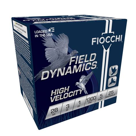 FIOCCHI FIELD DYNAMIC 28GA 3″ 1OZ 1300FPS #5 AMMO 25CT FIOCCHI FIELD DYNAMIC 28GA 3" 1OZ 1300FPS #5 AMMO 25CT