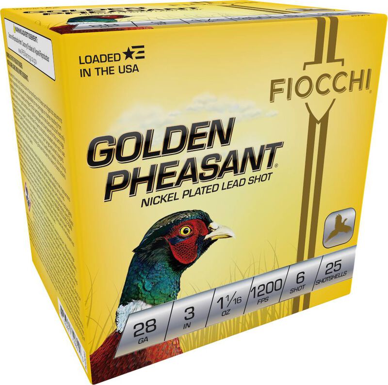 FIOCCHI GOLDEN PHEASANT 28GA 3" 1-1/16OZ 1200FPS #6