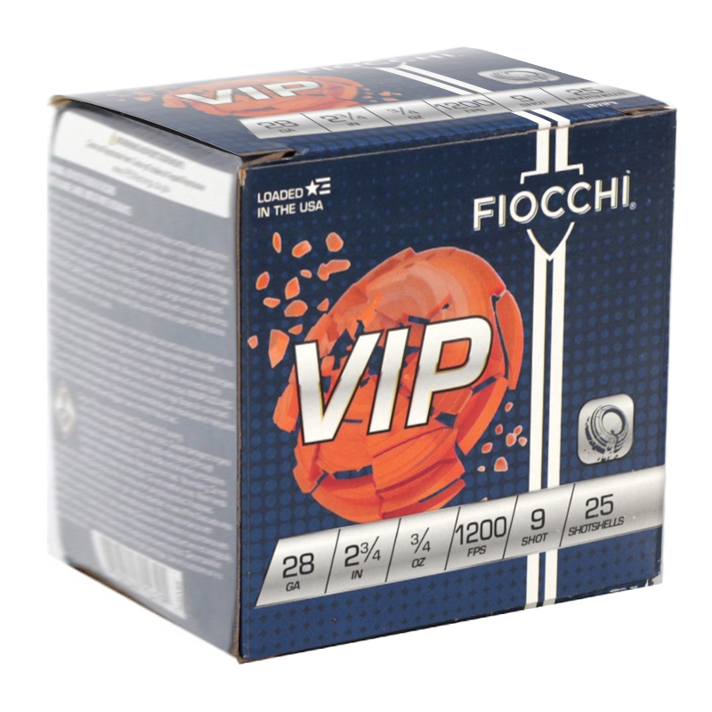 FIOCCHI AMMO 28GA 2.75" TARGET 1200FPS 3/4OZ #9 CASE