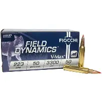FIOCCHI 223 REM 50GR HORNADY V-MAX 50CT