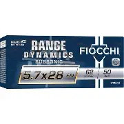 FIOCCHI_5.7X28_FN_62GR_FMJ_AMMO_50CT FIOCCHI 5.7X28 FN 62GR FMJ AMMO 50CT