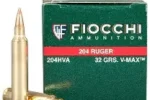 FIOCCHI AMMO 204 RUGER 32GR HRN V-MAX