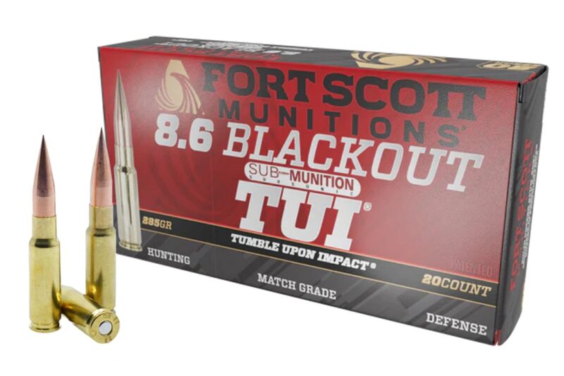 FORTSCOTT MUNITIONS 8.6 BLACKOUT 285GR AMMO 20CT