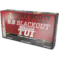 FORTSCOTT MUNITIONS 8.6 BLACKOUT 285GR AMMO 20CT