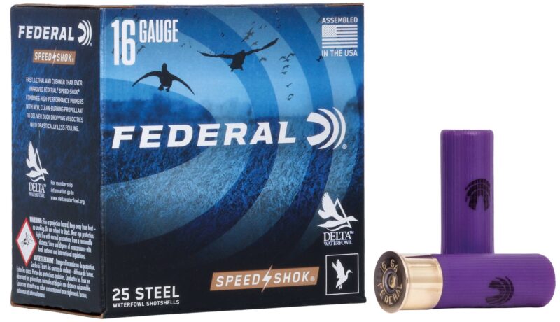FEDERAL SPEED SHOK STEEL 16GA 2.75" 15/16OZ 1350FPS AMMO 25RDS
