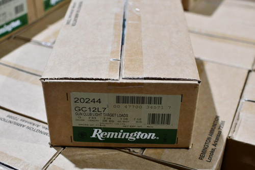 GC12L7 REMINGTON GUN CLUB 12GA 2.75" 1-1/8OZ 1145FPS #7.5 AMMO 250RDS