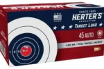 HERTERS 45ACP 230GR FMJ AMMO 50RDS