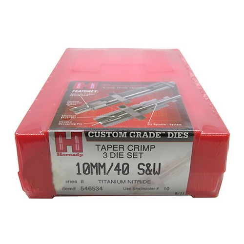 HORNADY 10MM/40 S&W (II) FL 3 -DIE SET TITANIUM, S/H#10
