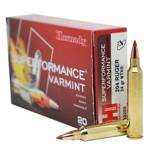HORNADY 204 RUGER 24GR NTX