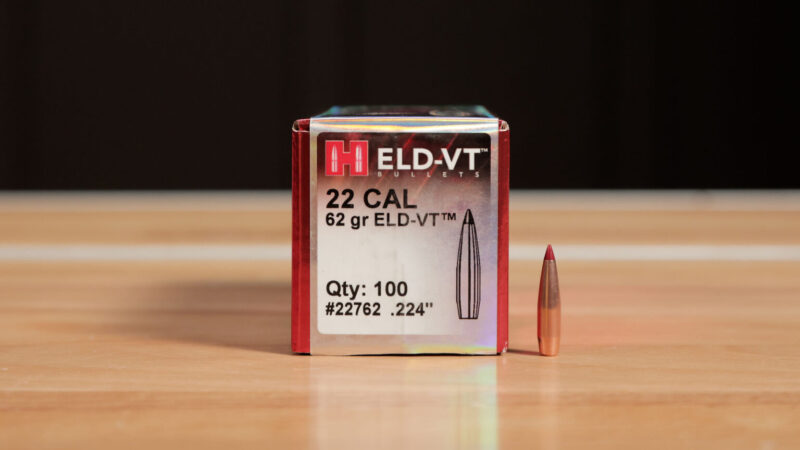 HORNADY 22 CAL (.224") 62GR ELD-VT BULLETS 100CT