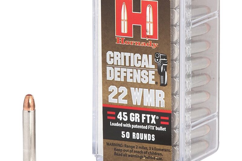 HORNADY 22 MAG 45GR FTX CRITICAL DEFENSE AMMO 50RDS