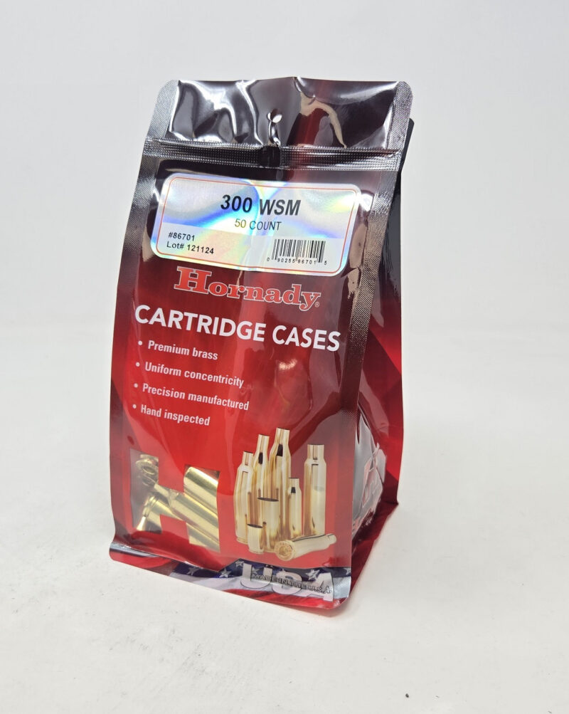 HORNADY 300 WSM UNPRIMED BRASS 50CT