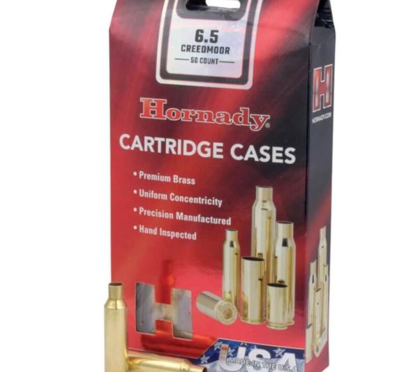 HORNADY 6.5 CREEDMOOR UNPRIMED BRASS 50CT