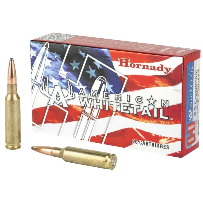 HORNADY 6.5 CREEDMOR 129GR AMERICAN WHITETAIL AMMO 20RDS