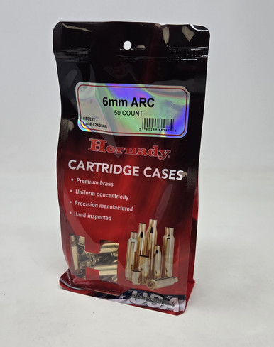 HORNADY 6MM ARC UNPRIMED BRASS 50CT