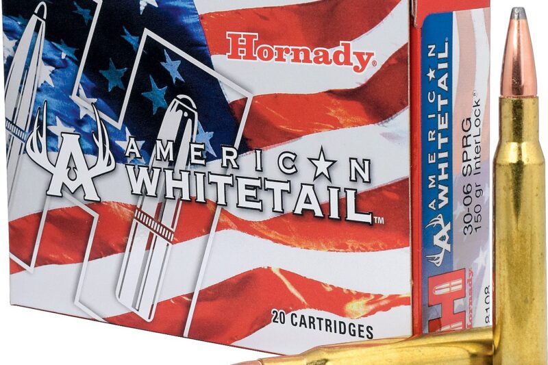 HORNADY AMERICAN WHITETAIL 30-06 SPRG 150GR INTERLOCK 20CT AMMO HORNADY AMERICAN WHITETAIL 30-06 SPRG 150GR INTERLOCK 20CT AMMO