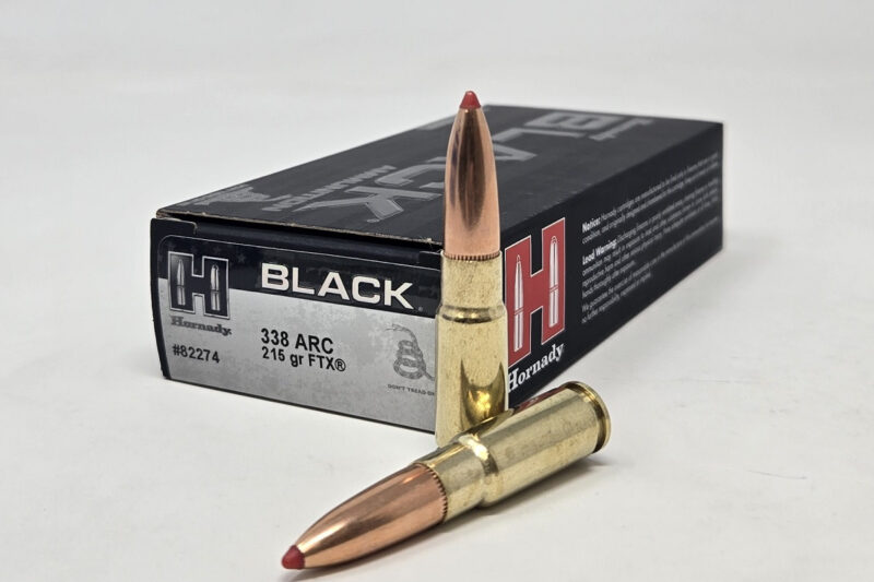 HORNADY BLACK 338 ARC 215GR FTX AMMO 20RDS HORNADY BLACK 338 ARC 215GR FTX AMMO 20RDS