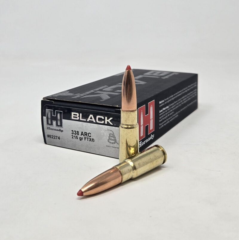 HORNADY BLACK 338 ARC 215GR FTX AMMO 20RDS