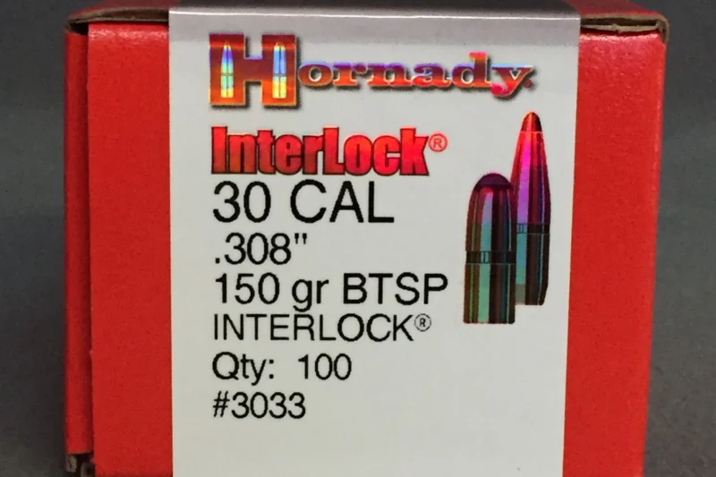 HORNADY INTERLOCK 30CAL 150GR BTSP BULLETS 100CT