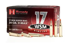 HORNADY 17WSM 20GR VMAX AMMO 50RDS