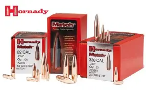 HORNADY 30CAL 168GR BTHP BULLET MATCH 250CT