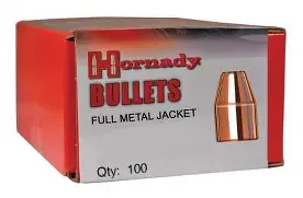 HORNADY_9MM_115GR_FMJ-RN_100CT HORNADY 9MM (.355") 115GR FMJ BULLETS 100CT