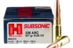 HORNADY SUBSONIC 338 ARC 307GR SUB-X AMMO 20RDS