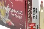 HORNADY SUPERFORMANCE 204 RUGER 32GR V-MAX AMMO 20RDS