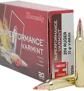HORNADY SUPERFORMANCE 204 RUGER 32GR V-MAX AMMO 20RDS