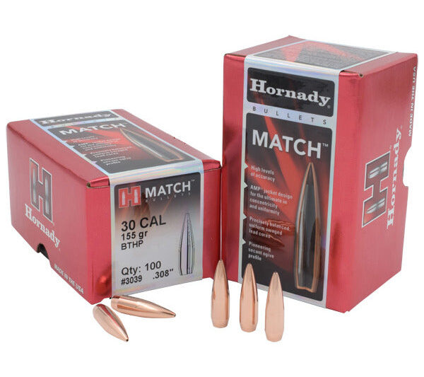 HRN 30C 155GR SP BULLET MATCH 100CT