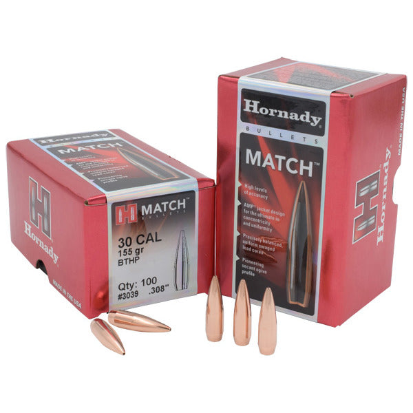 HRN 30C 155GR SP BULLET MATCH 100CT