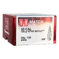 HRN_30C_155GR_SP_BULLET_MATCH_100CT HRN 30C 155GR SP BULLET MATCH 100CT