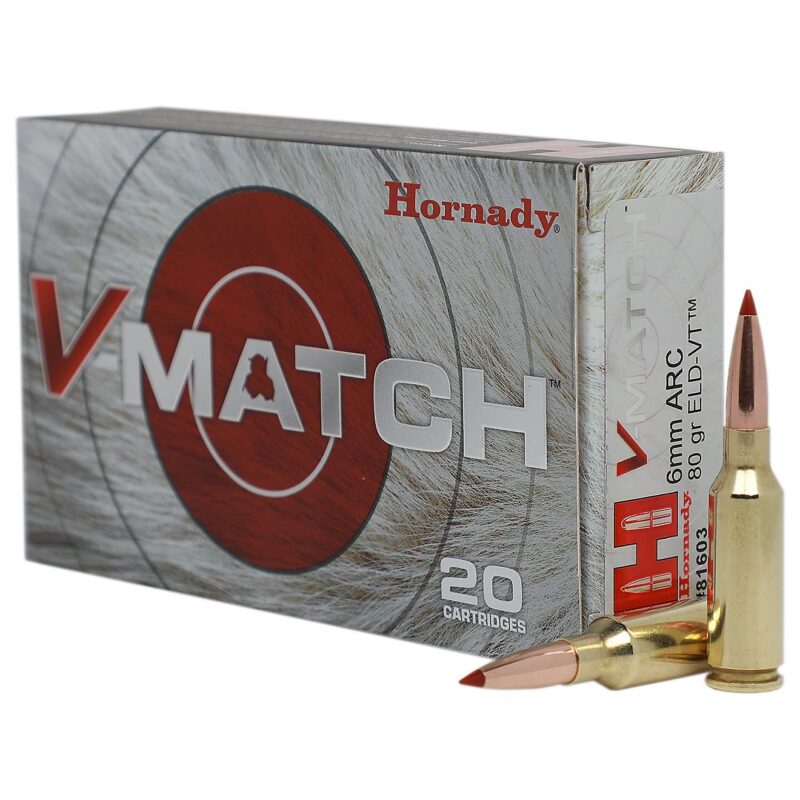 Hornady 6mm ARC 80gr ELD-VT 20 CT Ammo