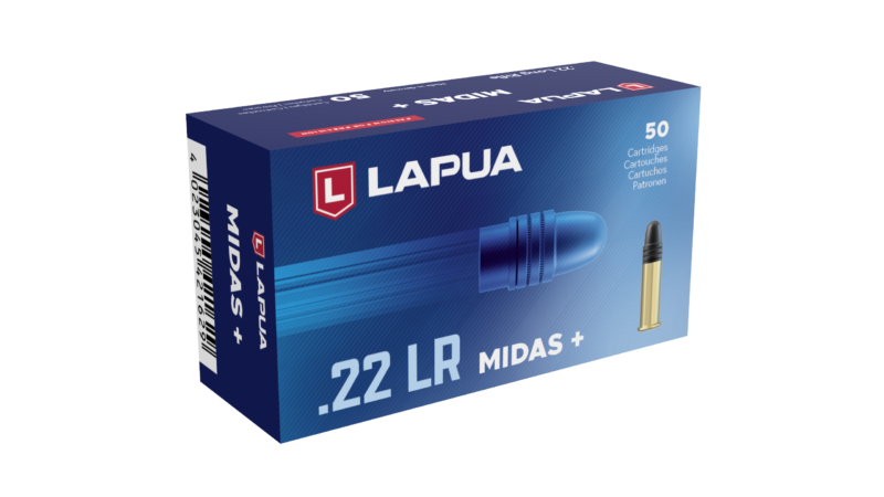 LAPUA 22LR 40GR MIDAS+ AMMO 50RDS