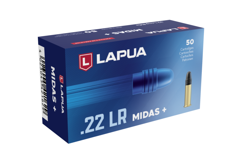 LAPUA 22LR 40GR MIDAS+ AMMO 50RDS