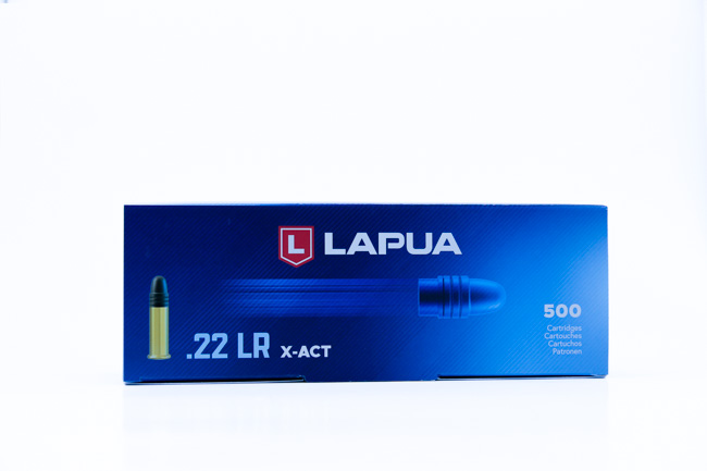 LAPUA 22LR 40GR X-ACT AMMO 500RDS