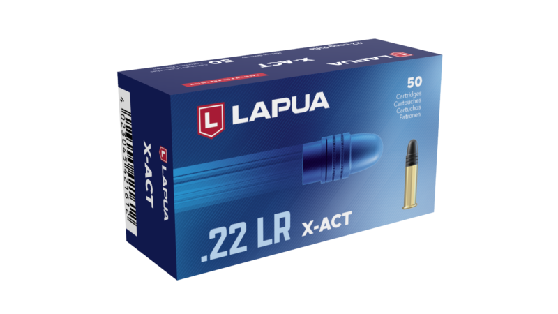 LAPUA 22LR 40GR X-ACT AMMO 50RDS