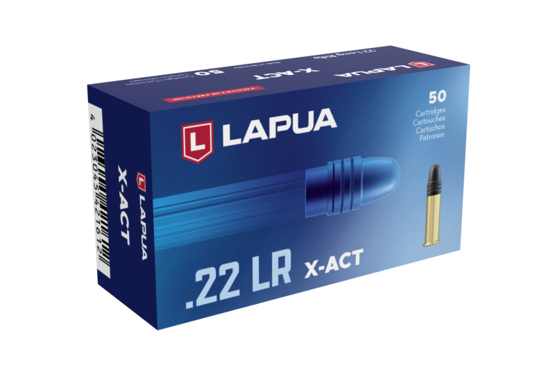 LAPUA 22LR 40GR X-ACT AMMO 50RDS