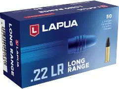 LAPUA_22LR_40GR_LONG_RANGE_AMMO_500RDS LAPUA 22LR 40GR LONG RANGE AMMO 500RDS