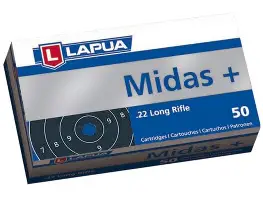 LAPUA 22LR 40GR MIDAS+ AMMO 50RDS