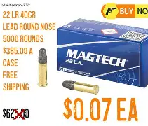 MAGTECH 22LR 40GR LRN 5000rds