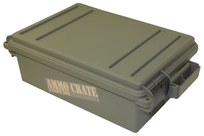 MTM AMMO CRATE FLAT ARMY GREEN 17.2" X 10.7" X 5.5"