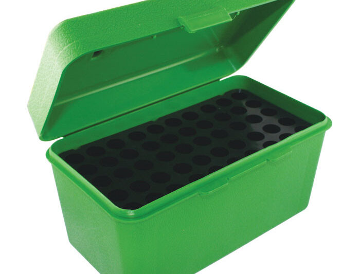 MTM DELUXE AMMO BOX 50-RD RIFLE GREEN